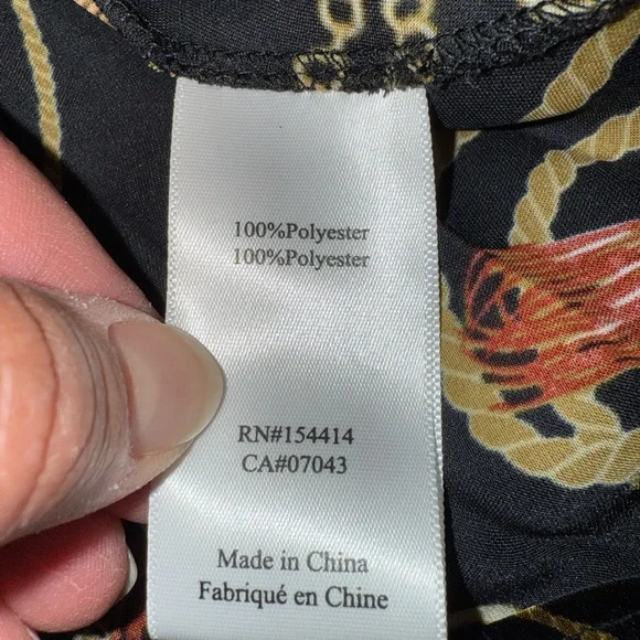 Gemma & Stella print pleated skirt US M - Picture 5 of 5